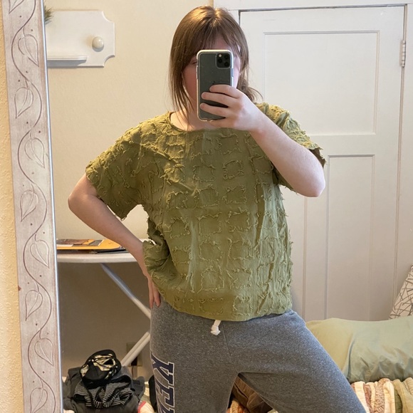 patchwork green tshirt - Picture 2 of 4